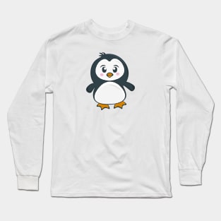 Cute Penguin Stickers Long Sleeve T-Shirt